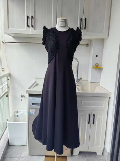 UJ Shiva sleeveless ruffled cotton midi dress