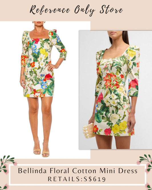 Cc Bellinda Floral Cotton Mini Dress