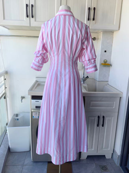 sk Jazz midi cotton shirt dress