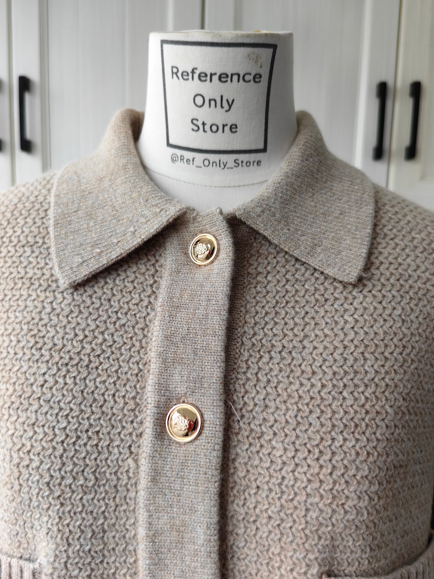 SD Decorative stitch wool cardigan