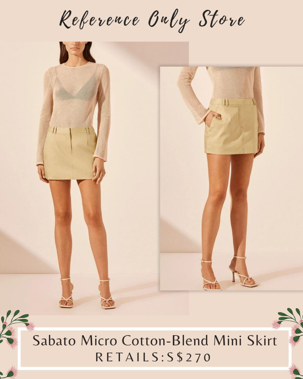 SJ Sabato Micro Mini Skirt