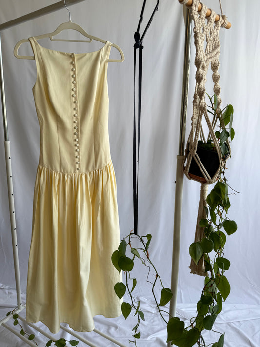 MP Yellow midi kissing booth dress