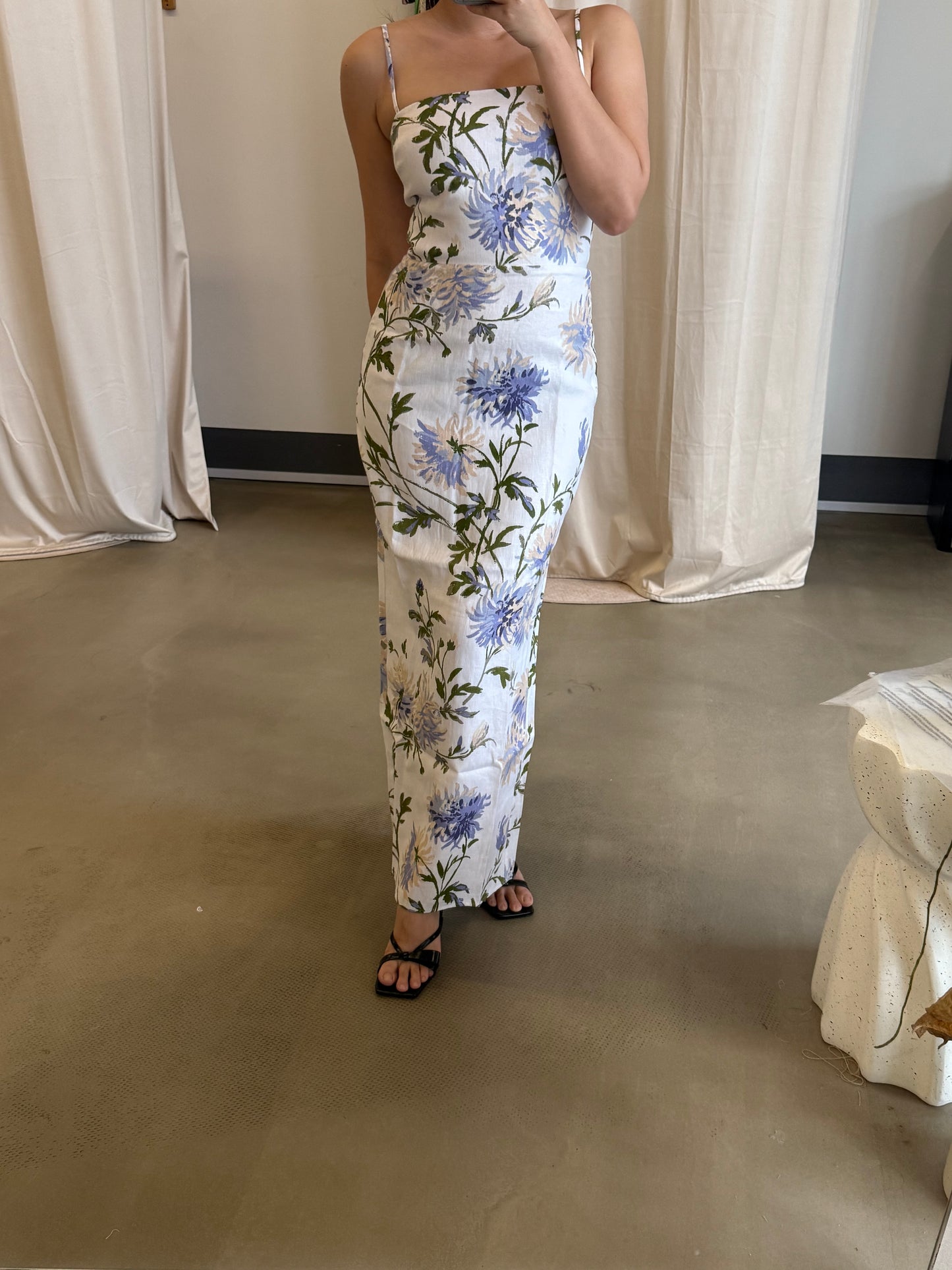 Ref Frankie Linen midi dress