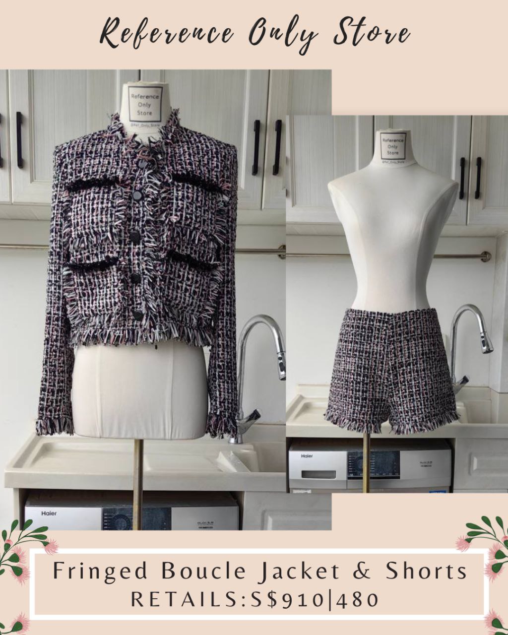 SP Fringed Boucle Jacket & Shorts