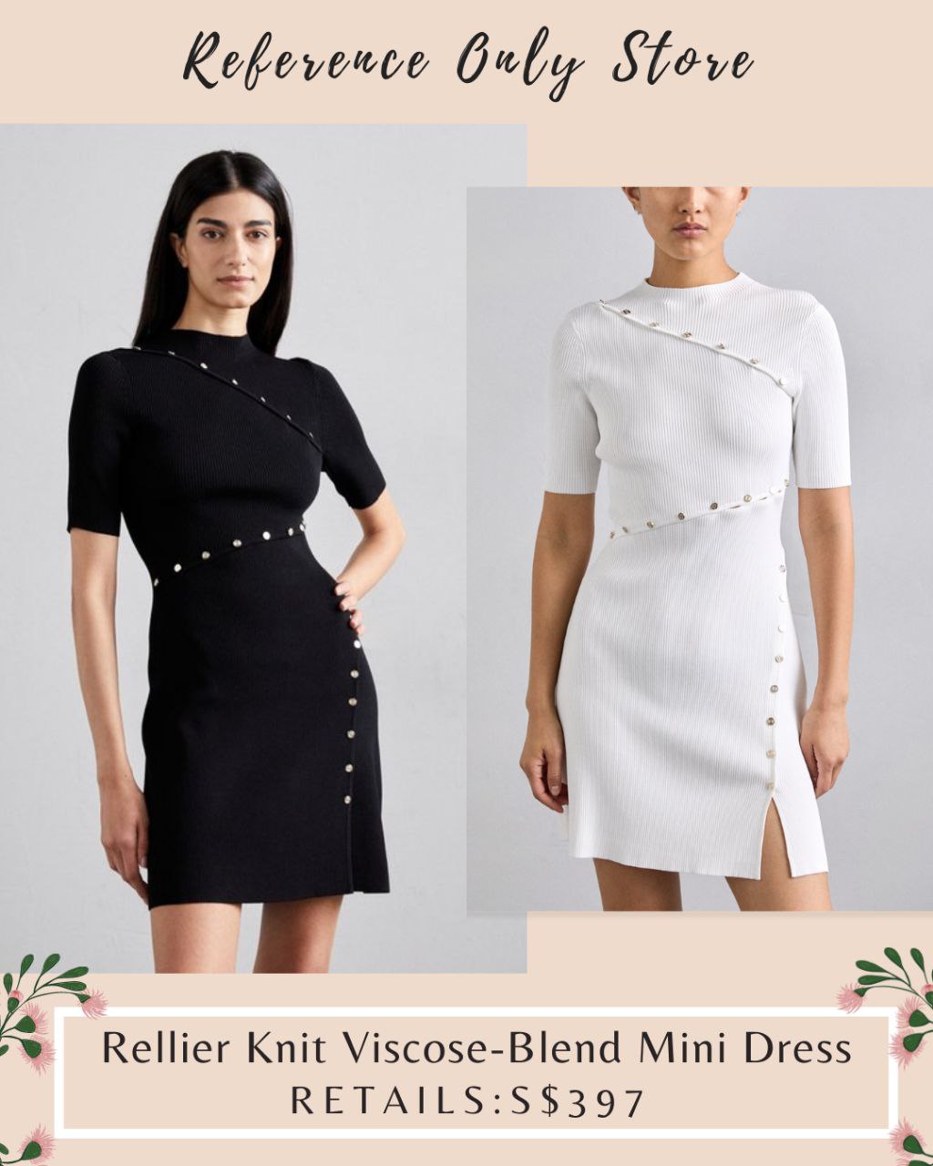 MJ Rellier knit viscose mini dress