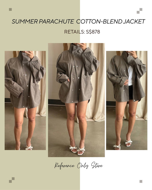 Tot parachute summer cotton blend jacket