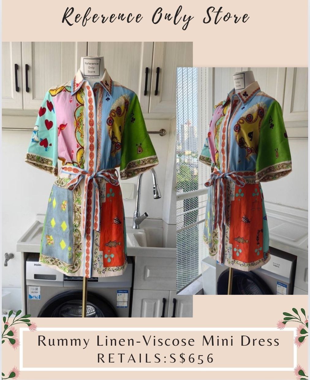 AM Rummy Linen viscose mini dress