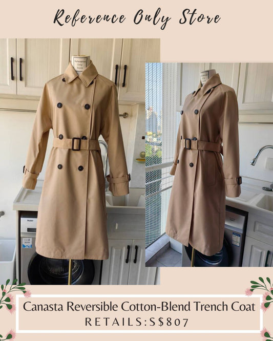 MM Canastra Reversible Cotton Blend Trench Coat