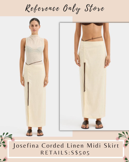 Stl Josefina Corded Midi Skirt