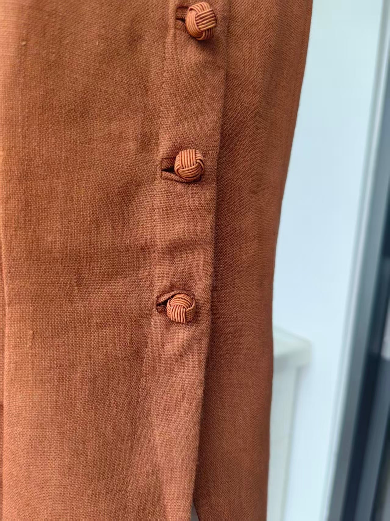 POS Lorenzo linen high neck and perri shorts