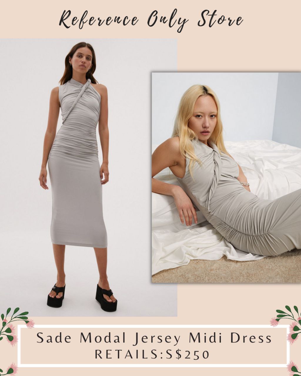 MS Sade Modal Jersey Midi Dress