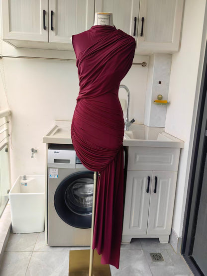 DLV Ravenna Draped Mini Dress in 4 colors
