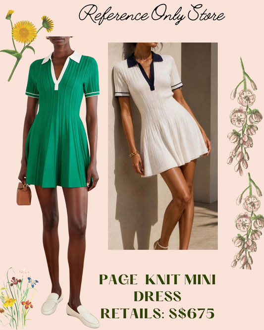 SK Tennis page knit mini dress