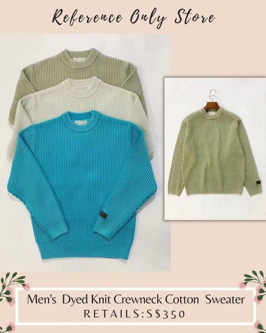 Kth Men’s Crewneck dyed knit sweater top