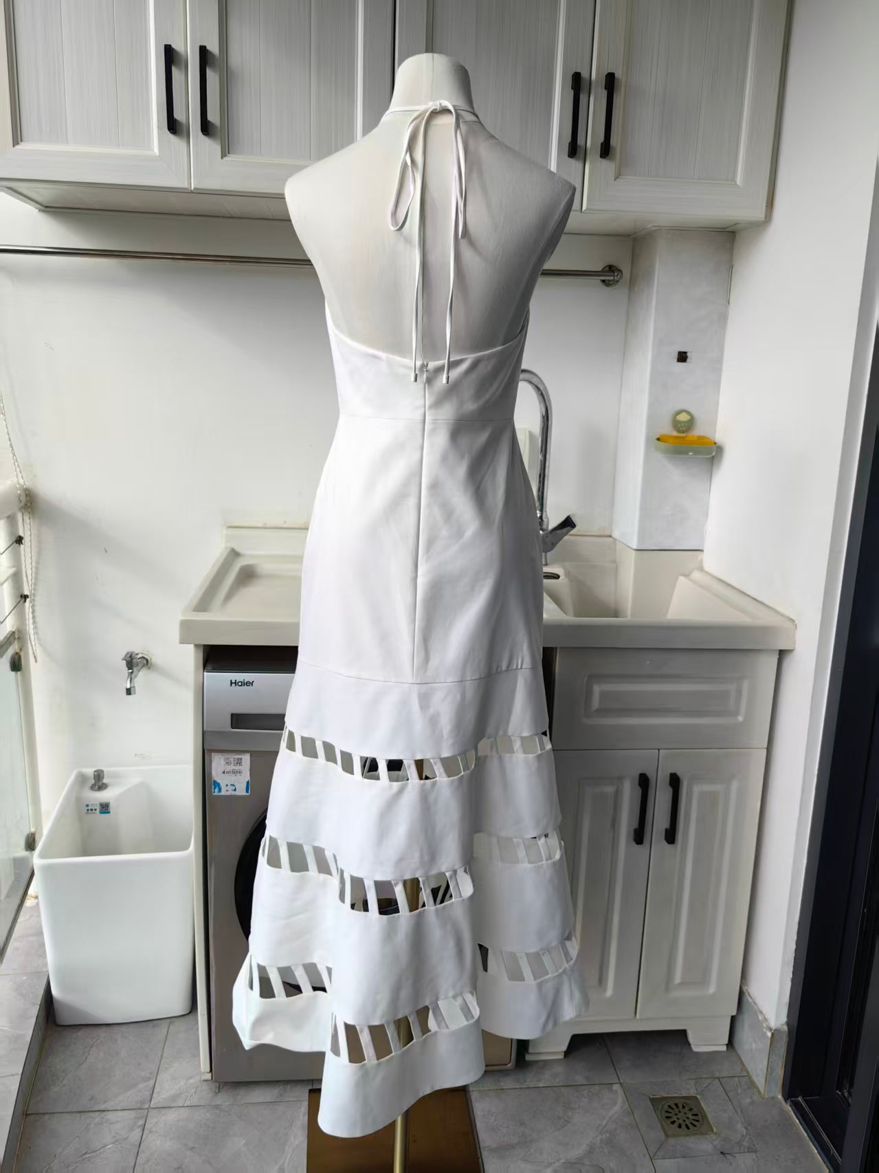 ALX Janessa cotton midi dress
