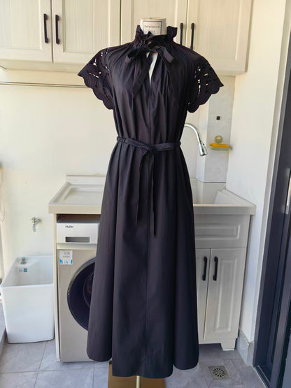 CL Amaretti Reversible cotton midi dress