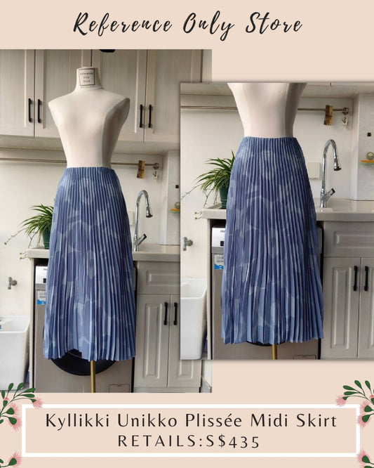 MM Kyllikki Unikko Plisse Midi Skirt