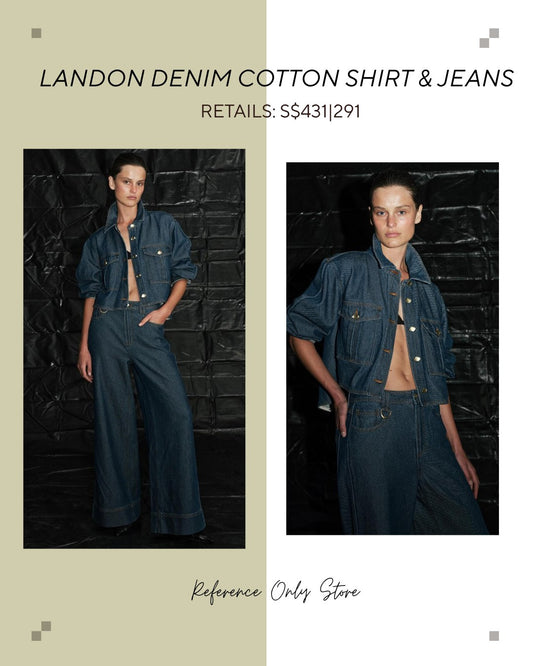 AJ Landon denim cotton shirt and jeans