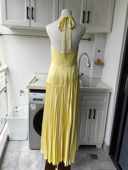 ALX Saab viscose maxi dress in yellow