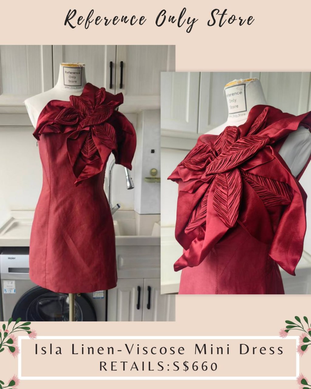 AJ Isla linen mini dress