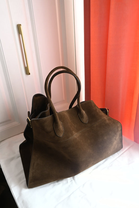 TR Brown Suede Margaux Bag