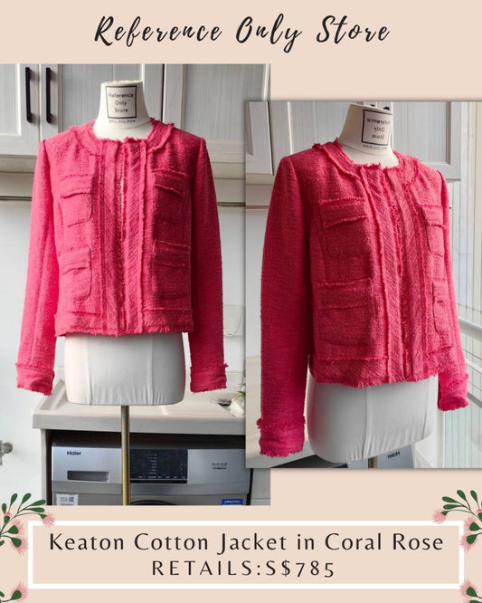 LG Keaton Cotton Jacket in Coral rose pink