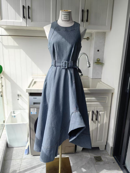 New colors! CAS Zelda denim cotton blend midi dress
