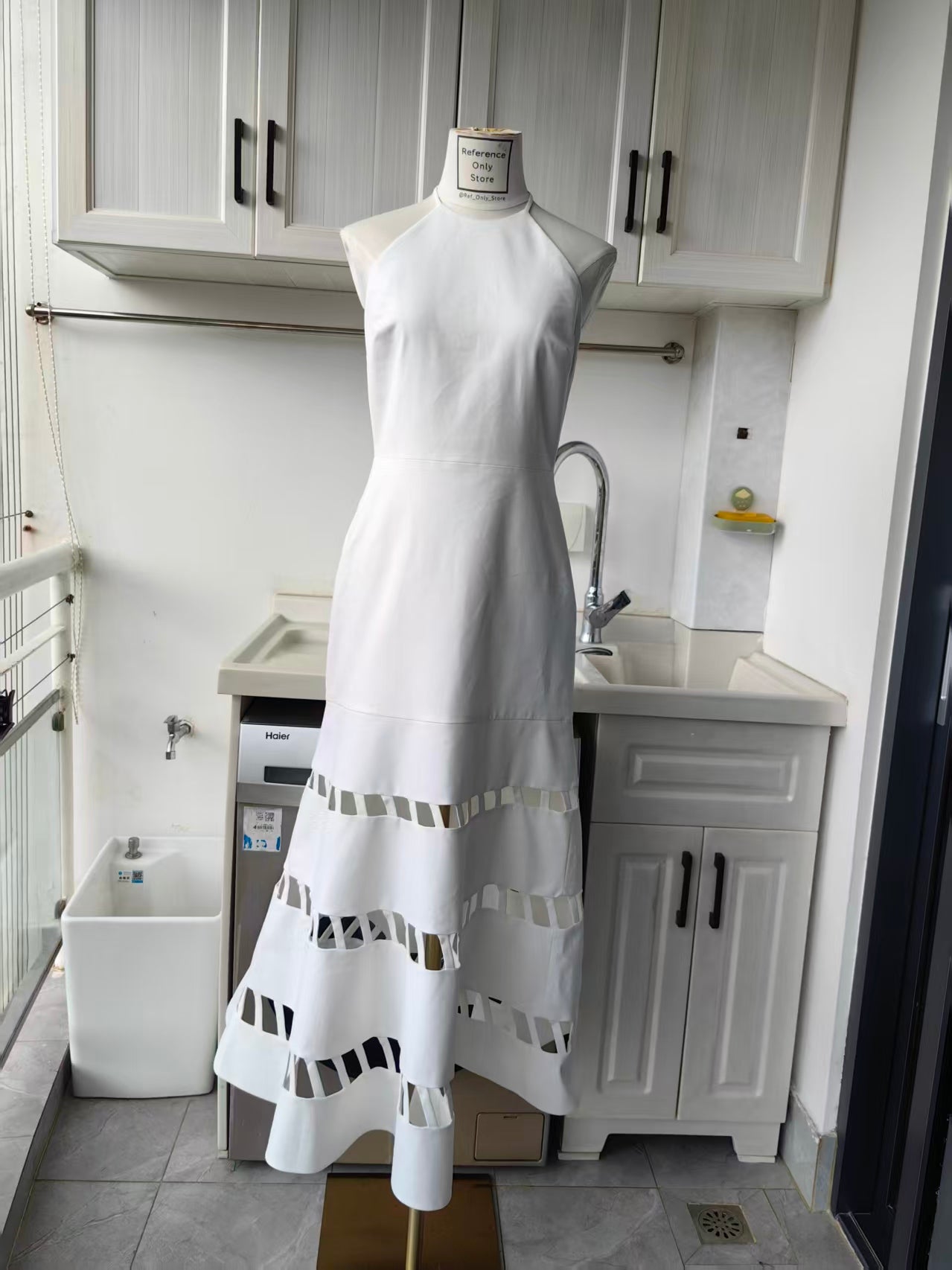 ALX Janessa cotton midi dress
