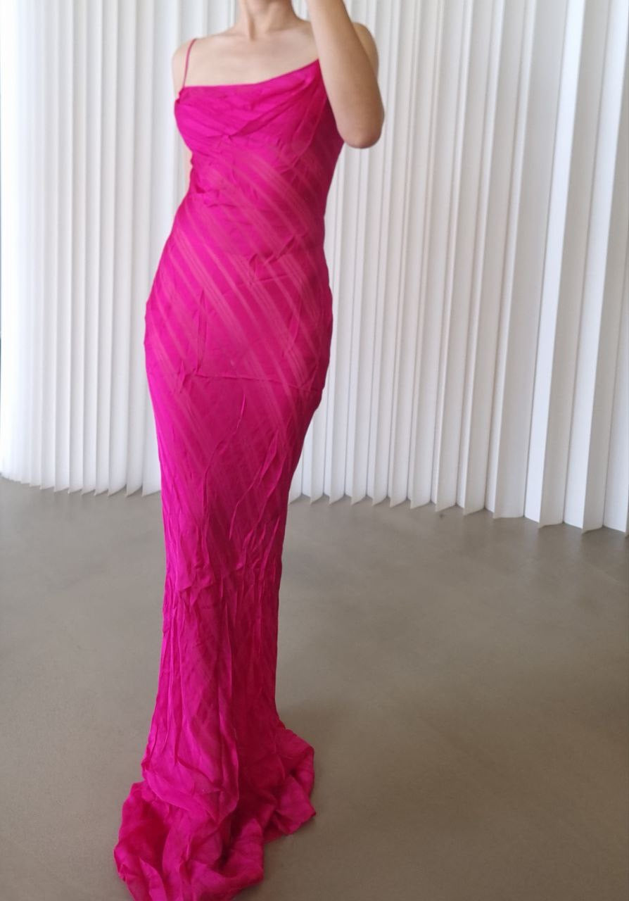 RB Pink Cerise Viscose Maxi Dress