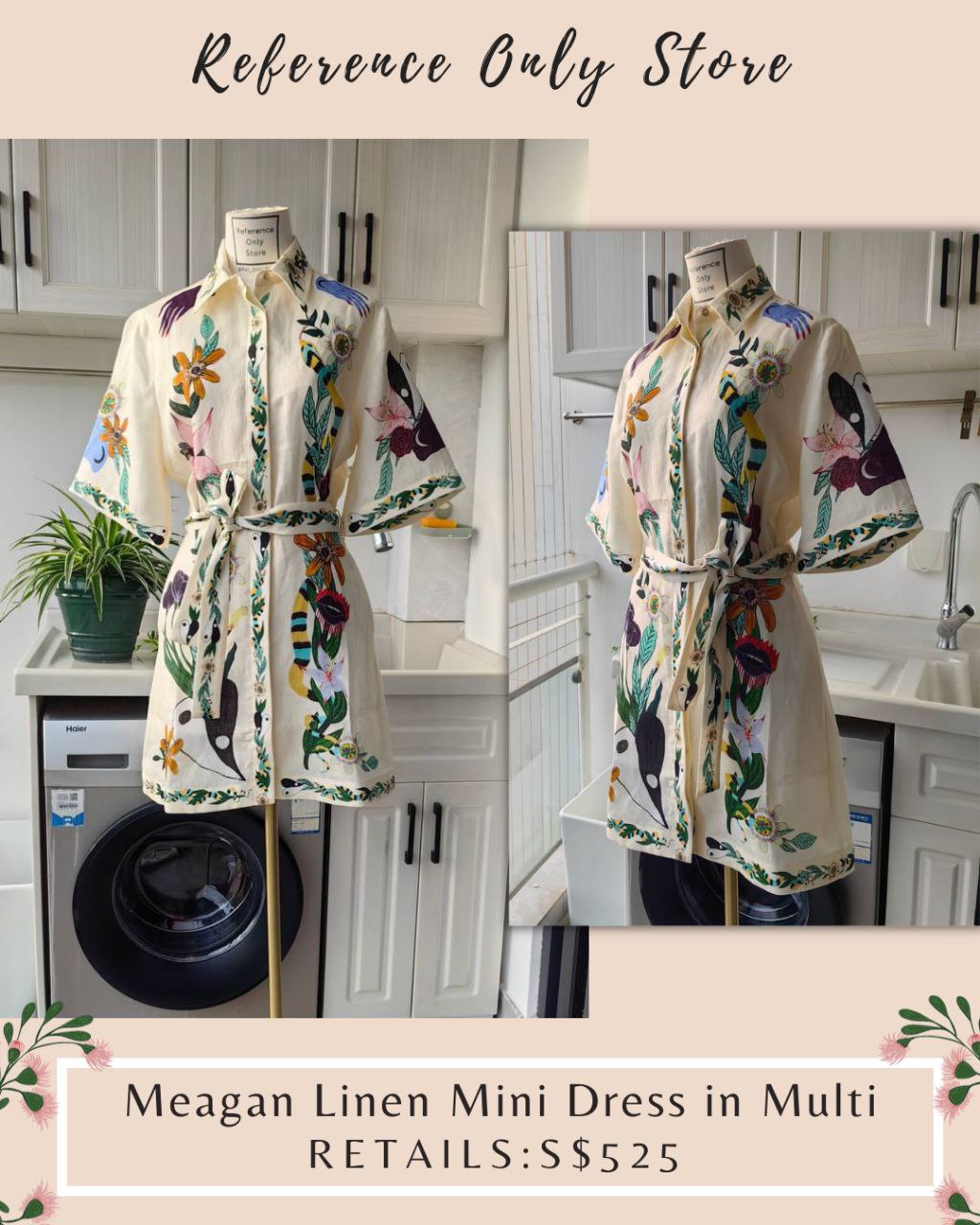 AM Meagan Linen Mini Dress