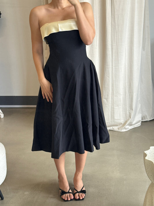 MP Strapless opera midi dress