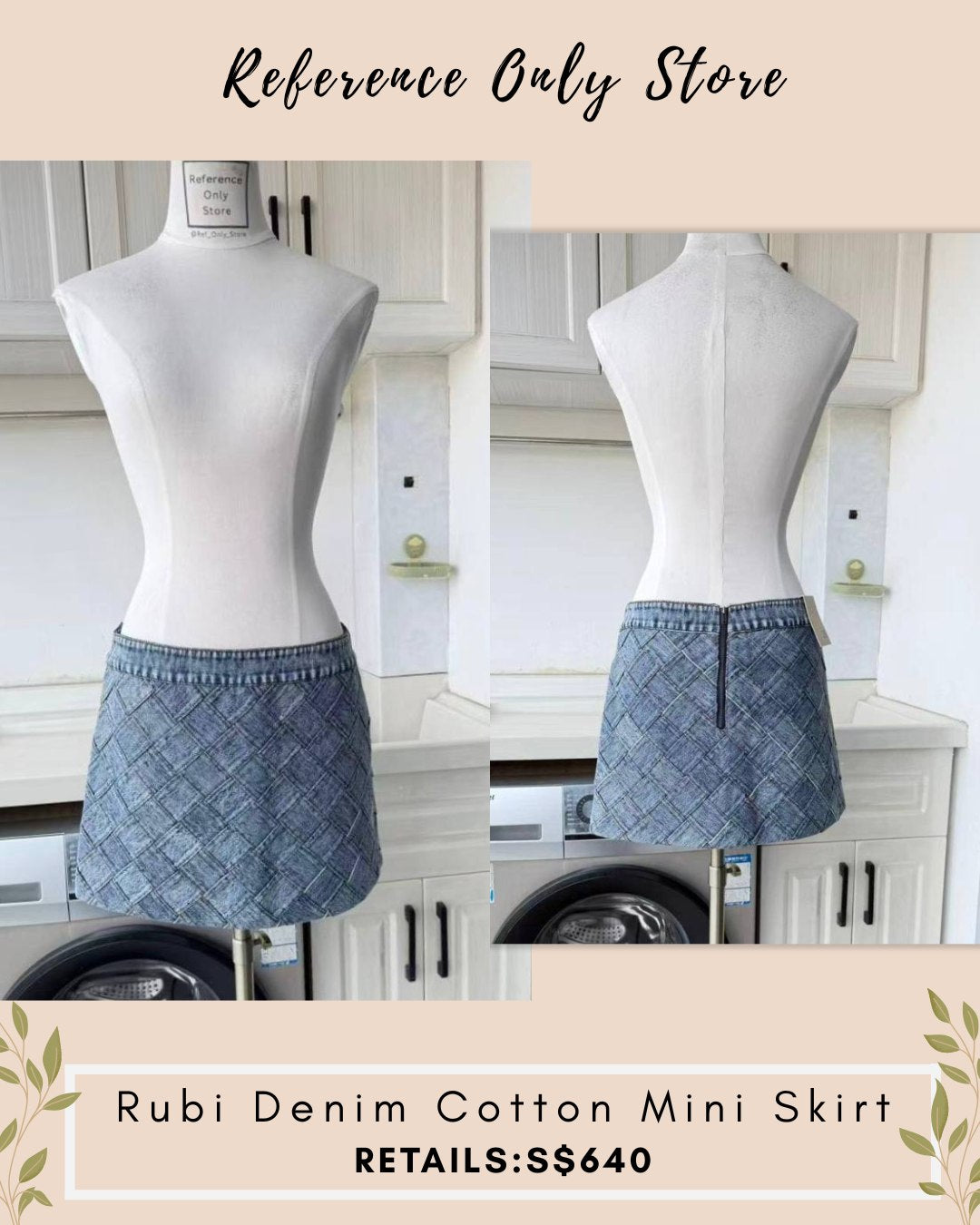 AO Rubi denim cotton mini dress