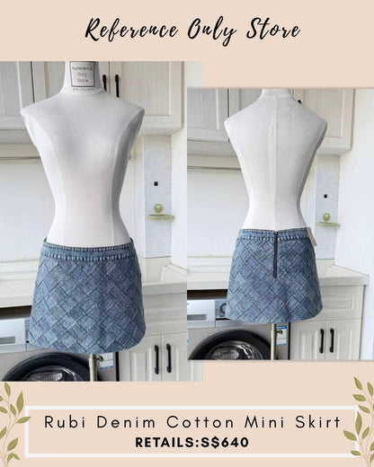 AO Rubi denim cotton mini dress