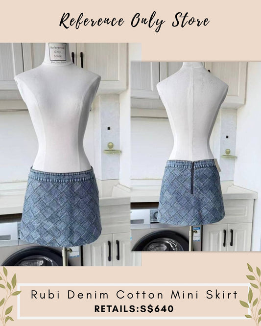 AO Rubi denim cotton mini dress