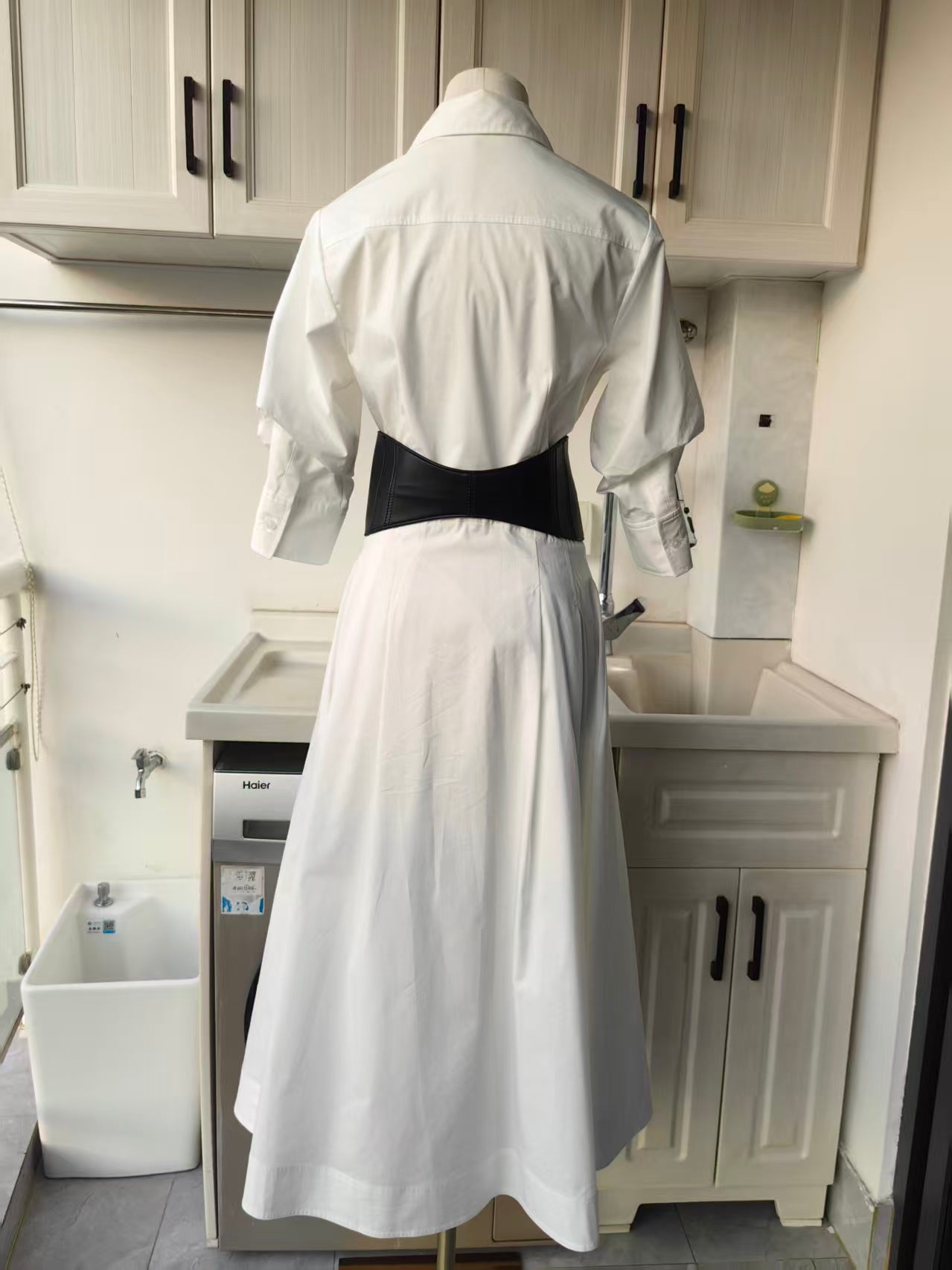 SK Olson cotton blend midi dress