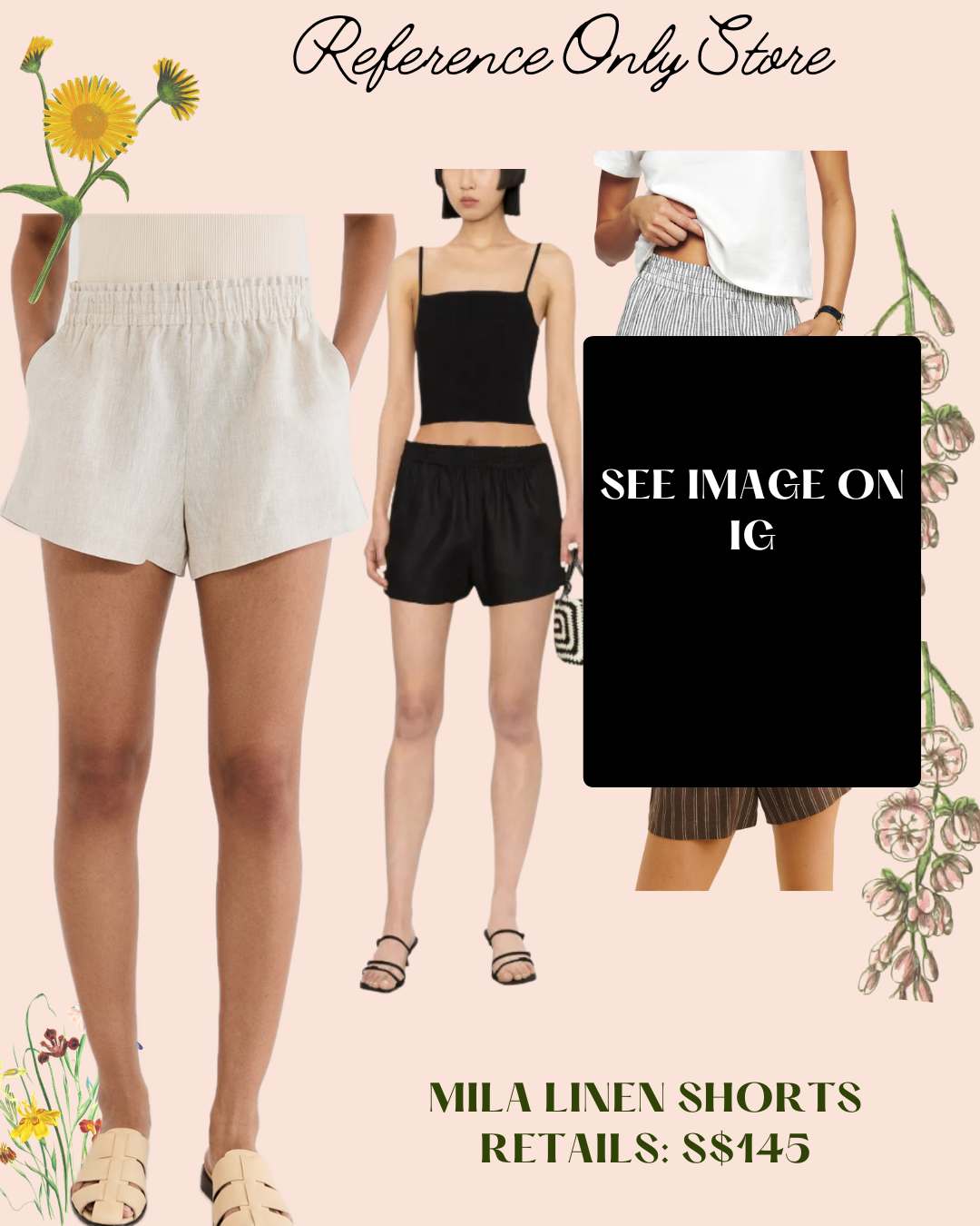 Ref Mila linen shorts