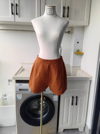 POS Lorenzo linen high neck and perri shorts