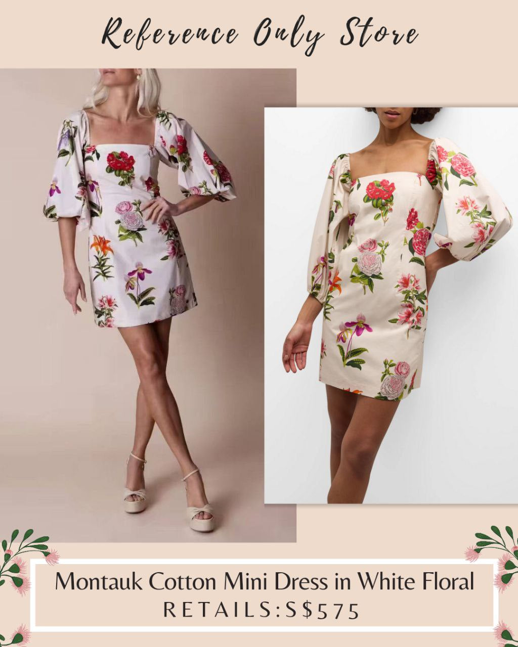 Cc Montauk cotton mini dress in floral