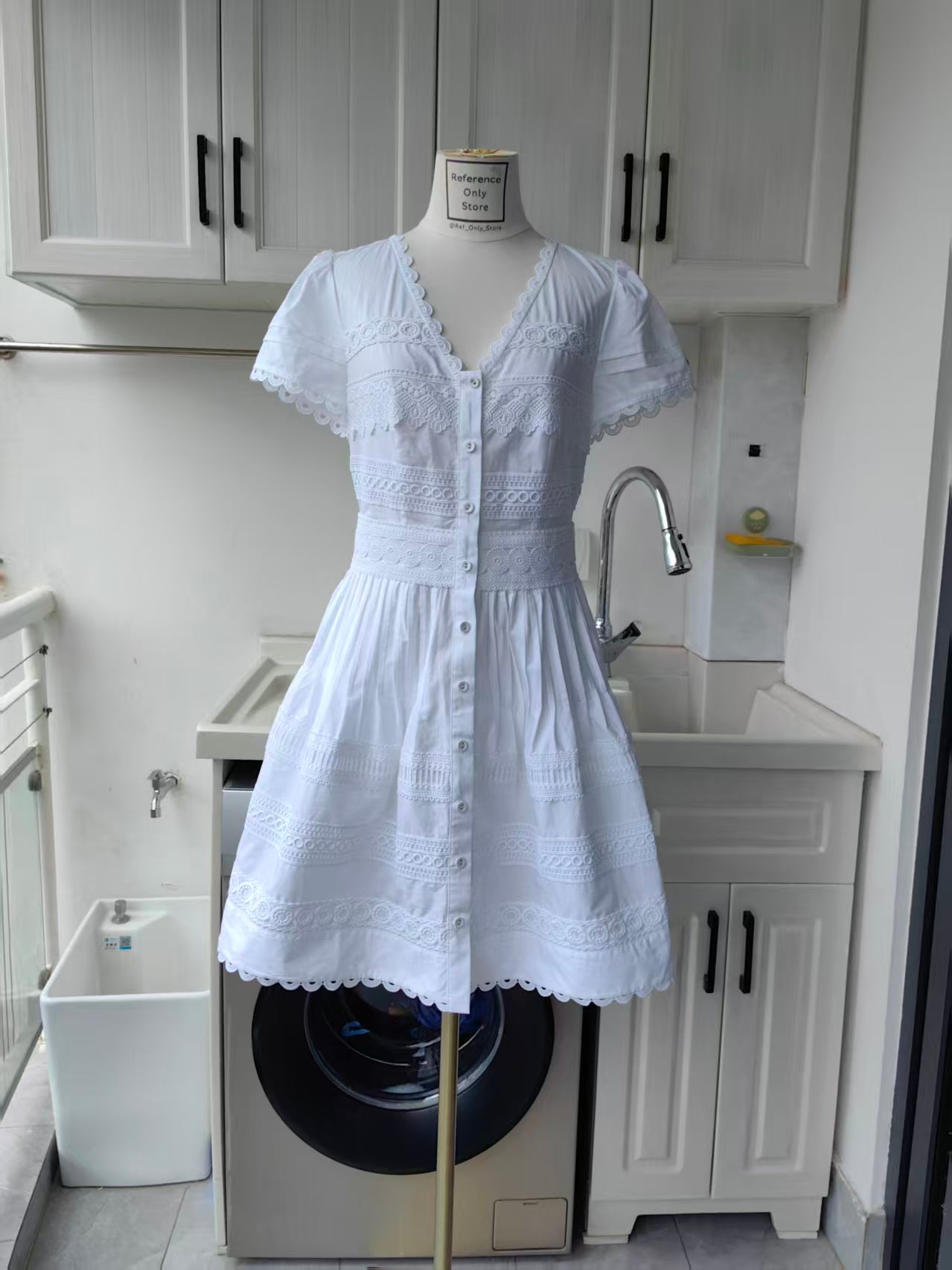 CC Waldorf cotton mini dress ivory