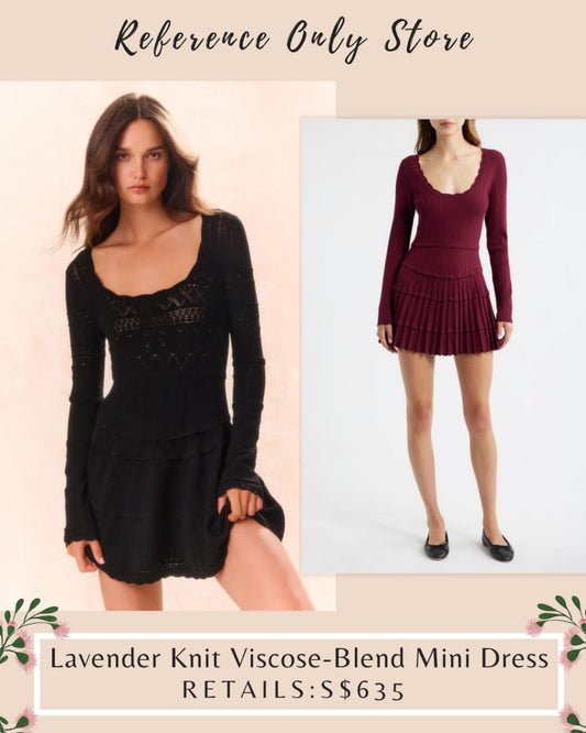LSF Lavender knit mini dress