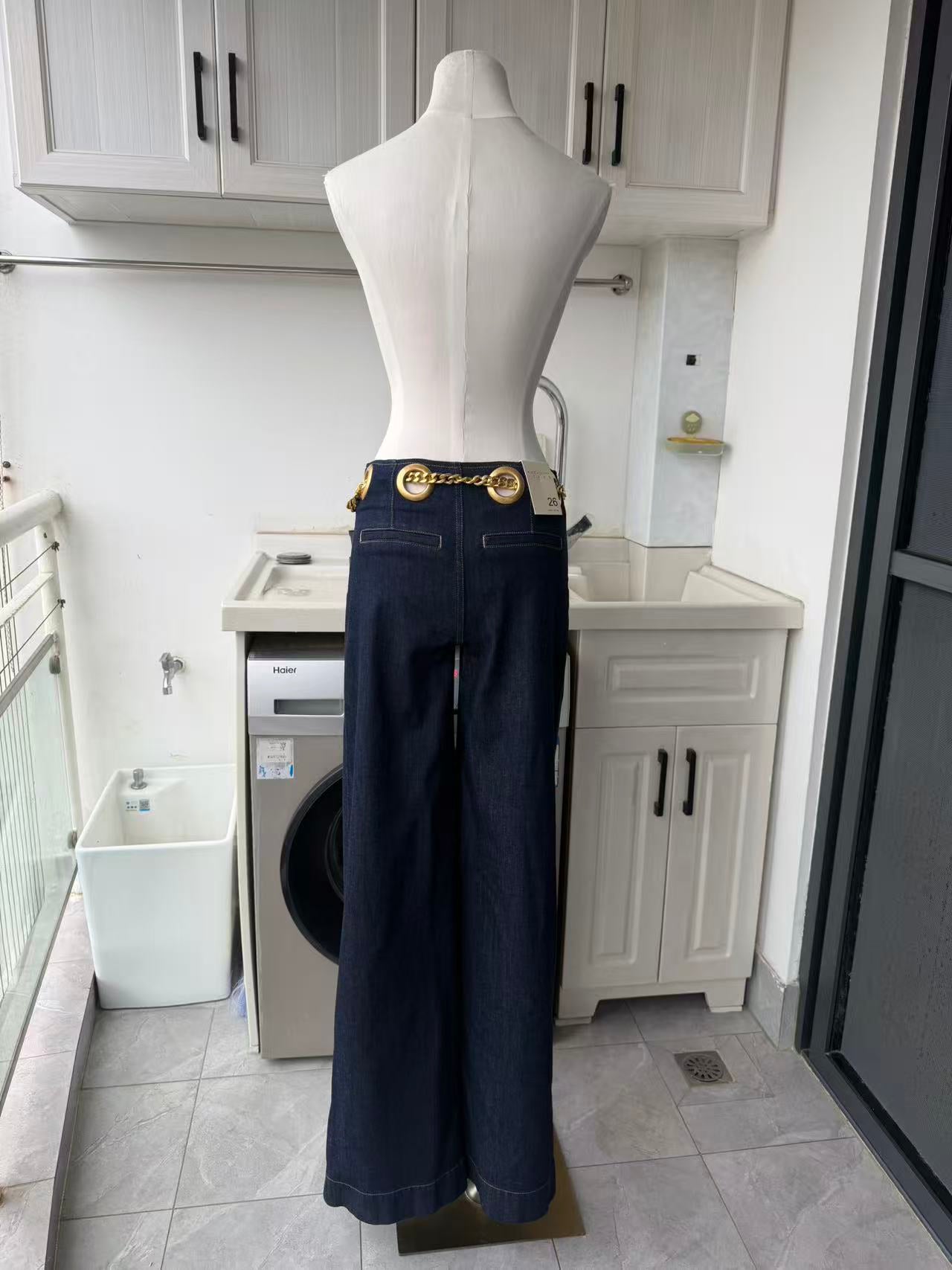 AO Jasper Cotton blend chain belt Jean