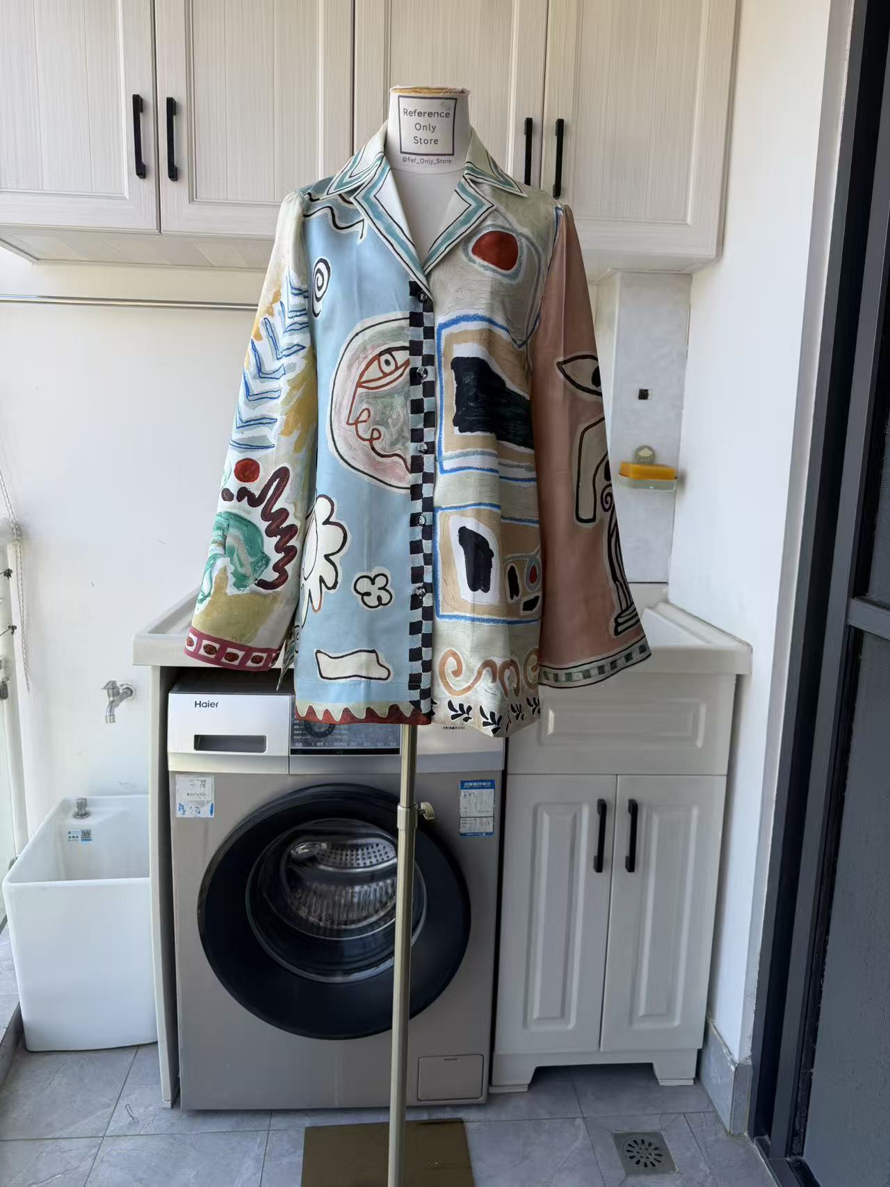 AM Resort canvas silk shirt and pants