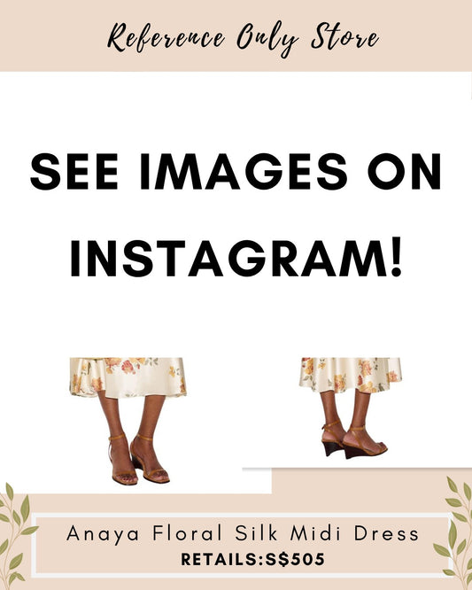 Ref Anaya floral silk midi Dress