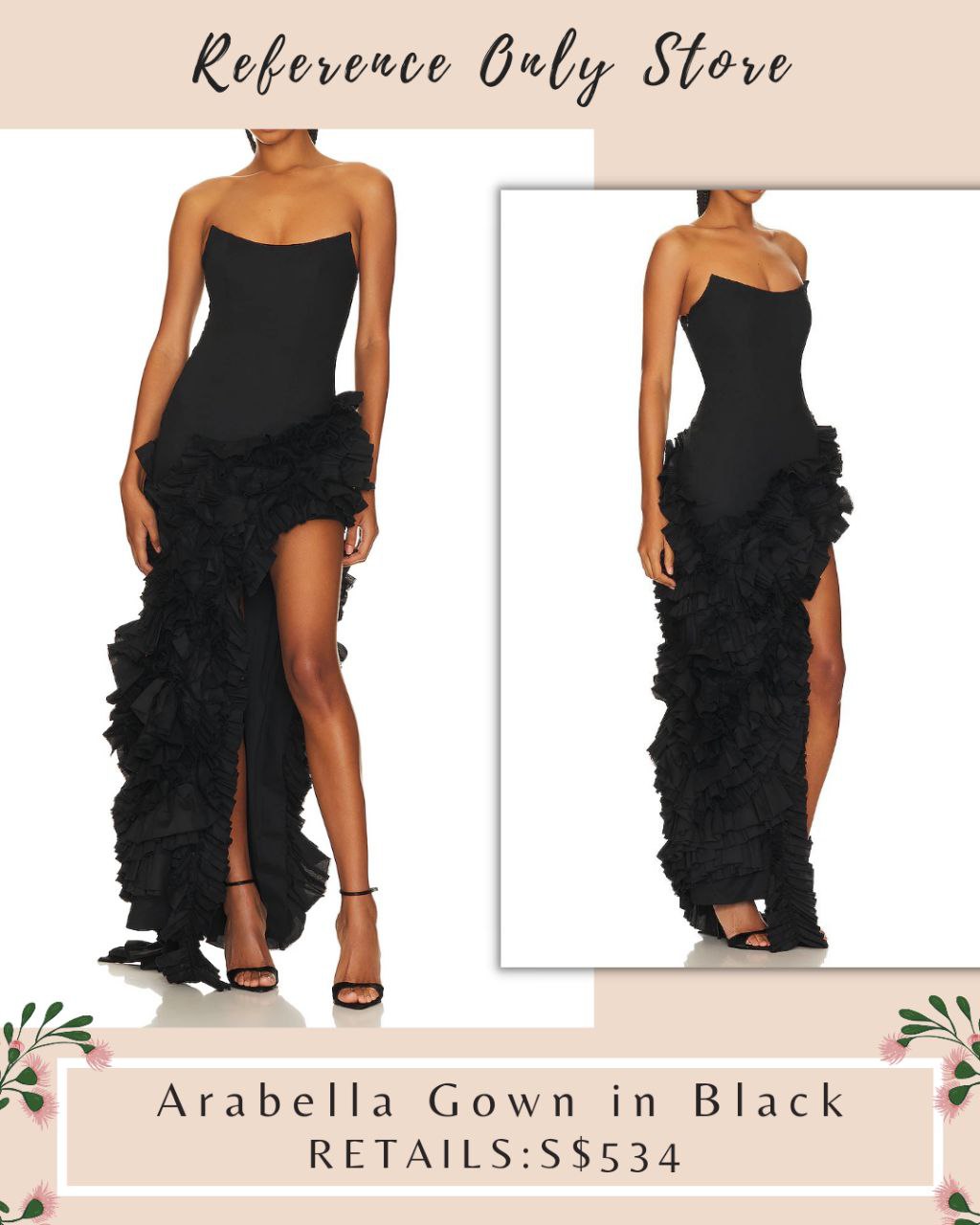 Arabella Gown in Black