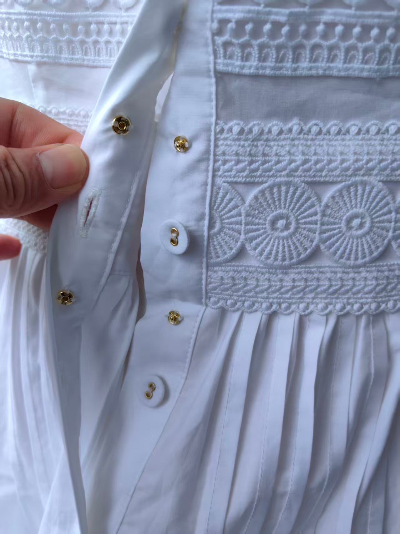 CC Waldorf cotton mini dress ivory