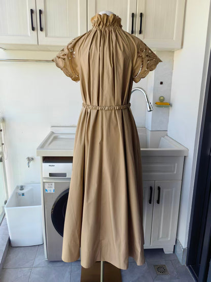 CL Amaretti Reversible cotton midi dress