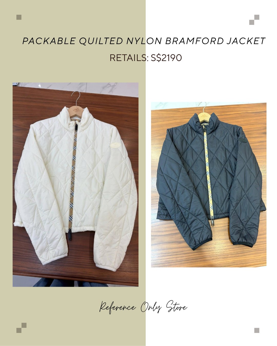 BBR Packable nylon quilted jacket in 2 colors