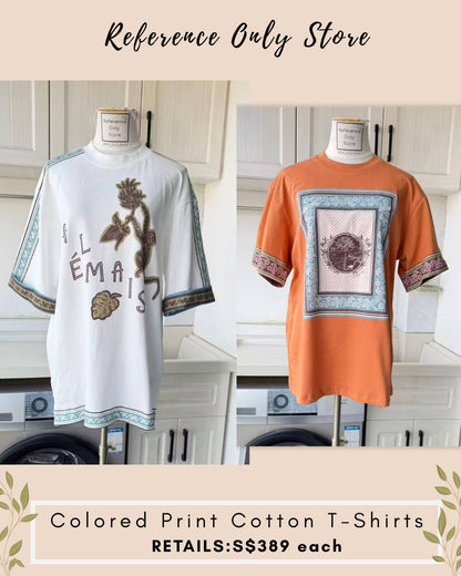 AM colored print cotton t shirt