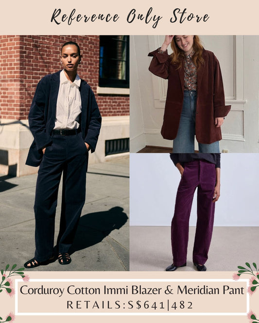 AA Corduroy Cotton Immi Blazer & Meridian Pants