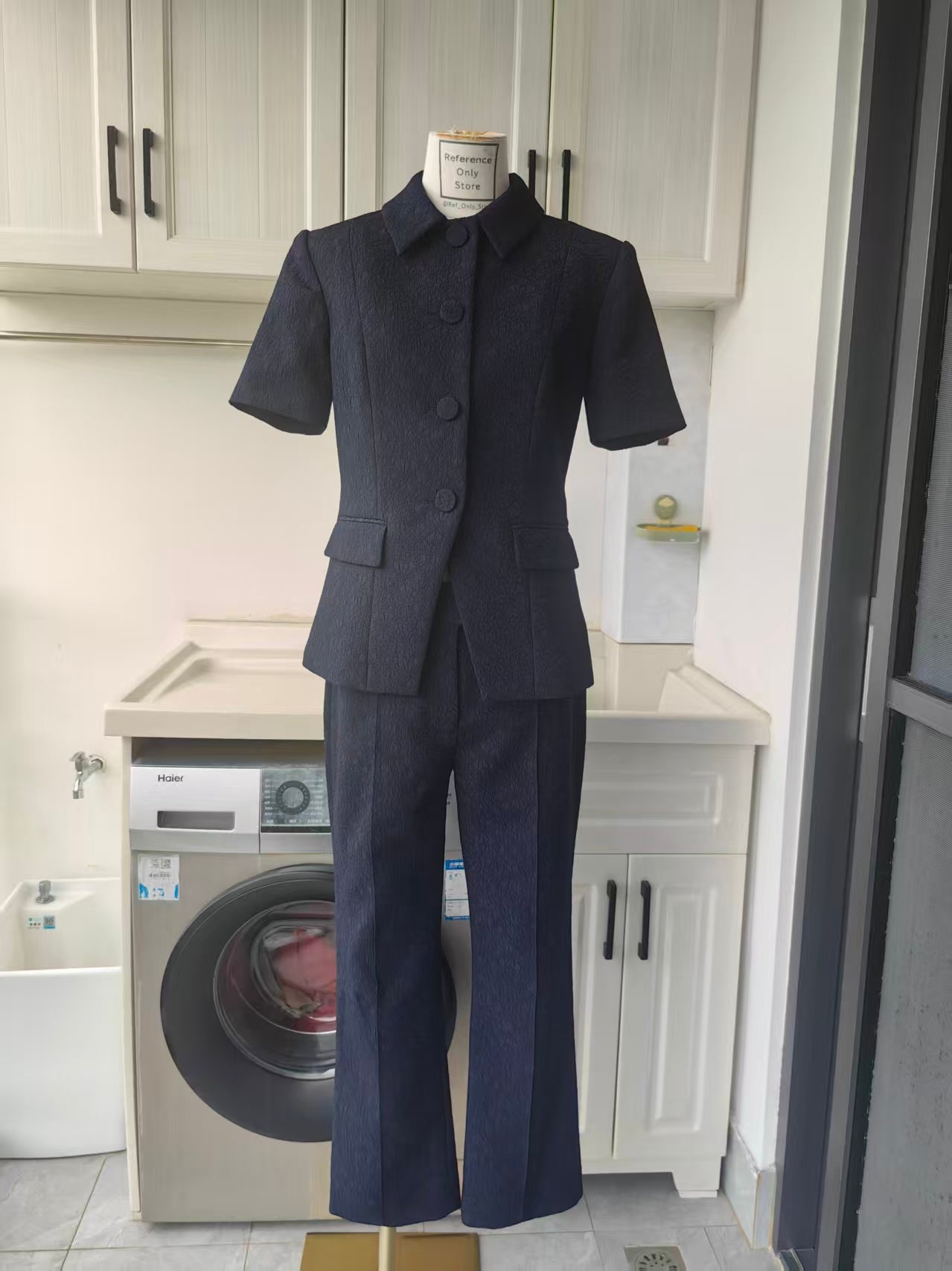 vb Navy bodie jacquard jacket & dell pants